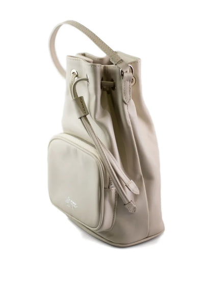 LA ROSEzip leather bucket bag