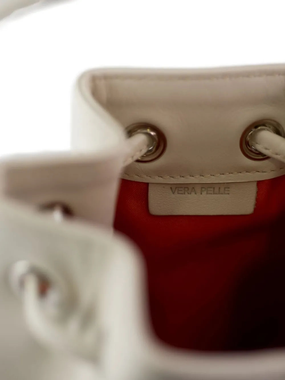 LA ROSEzip leather bucket bag