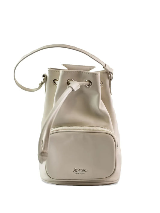 LA ROSEzip leather bucket bag