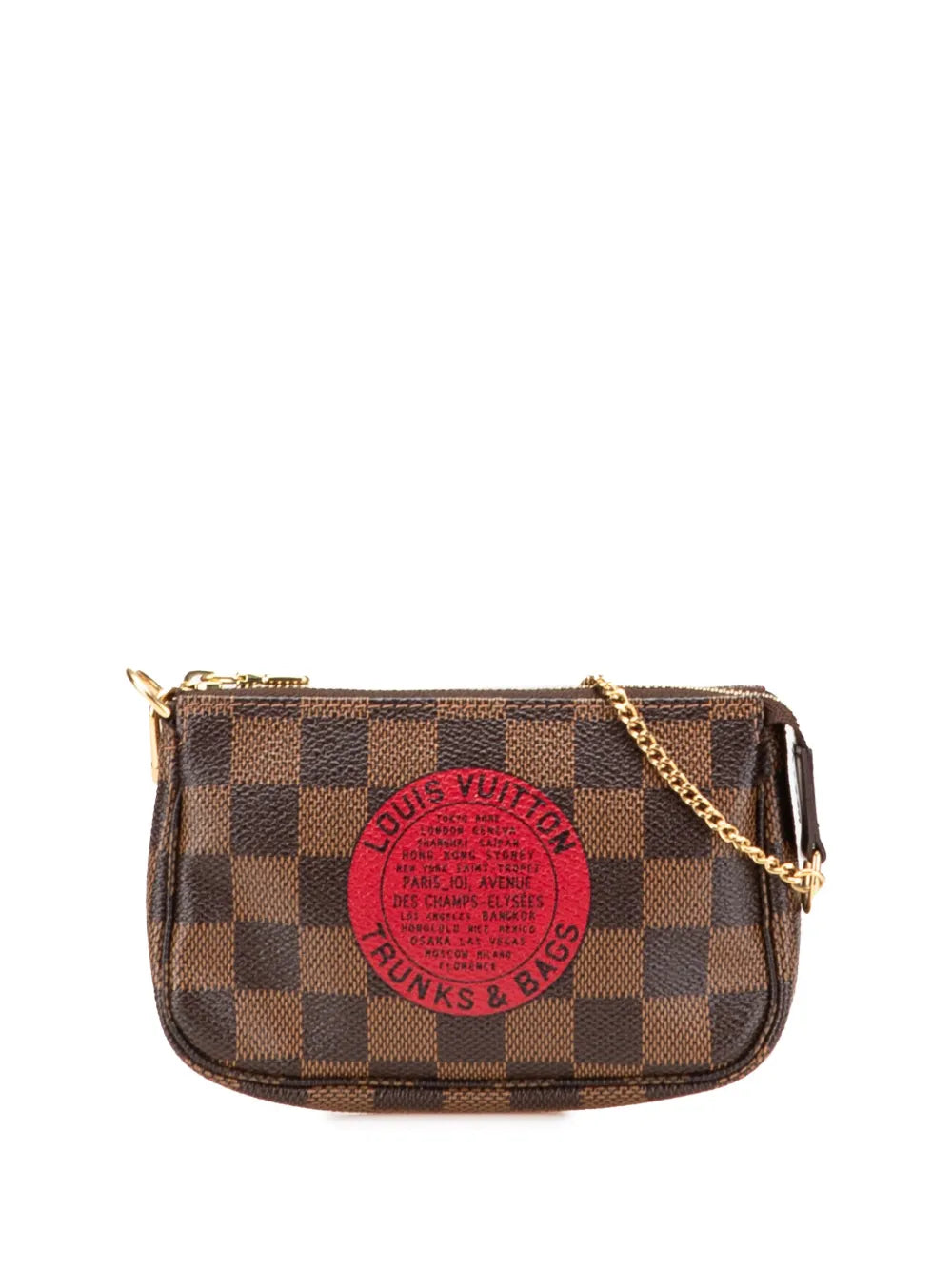 Pre-OwnedLouis Vuitton Pre-Owned2008 Damier Ebene Trunks and Bags Mini Pochette Accessoires handbag