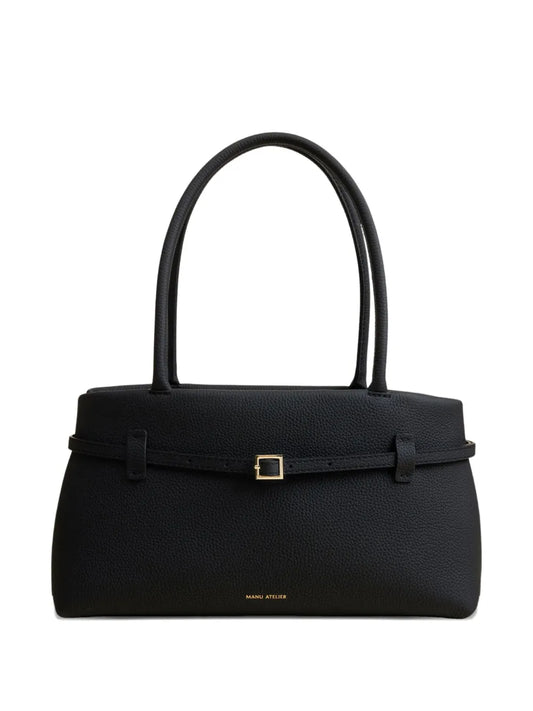 Manu Atelierbuckle-strap tubular-handles tote bag