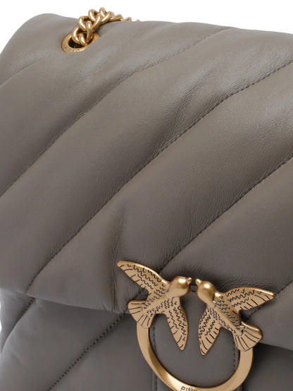 PINKOquilted bird-embellished shoulder bag floriamart.shop