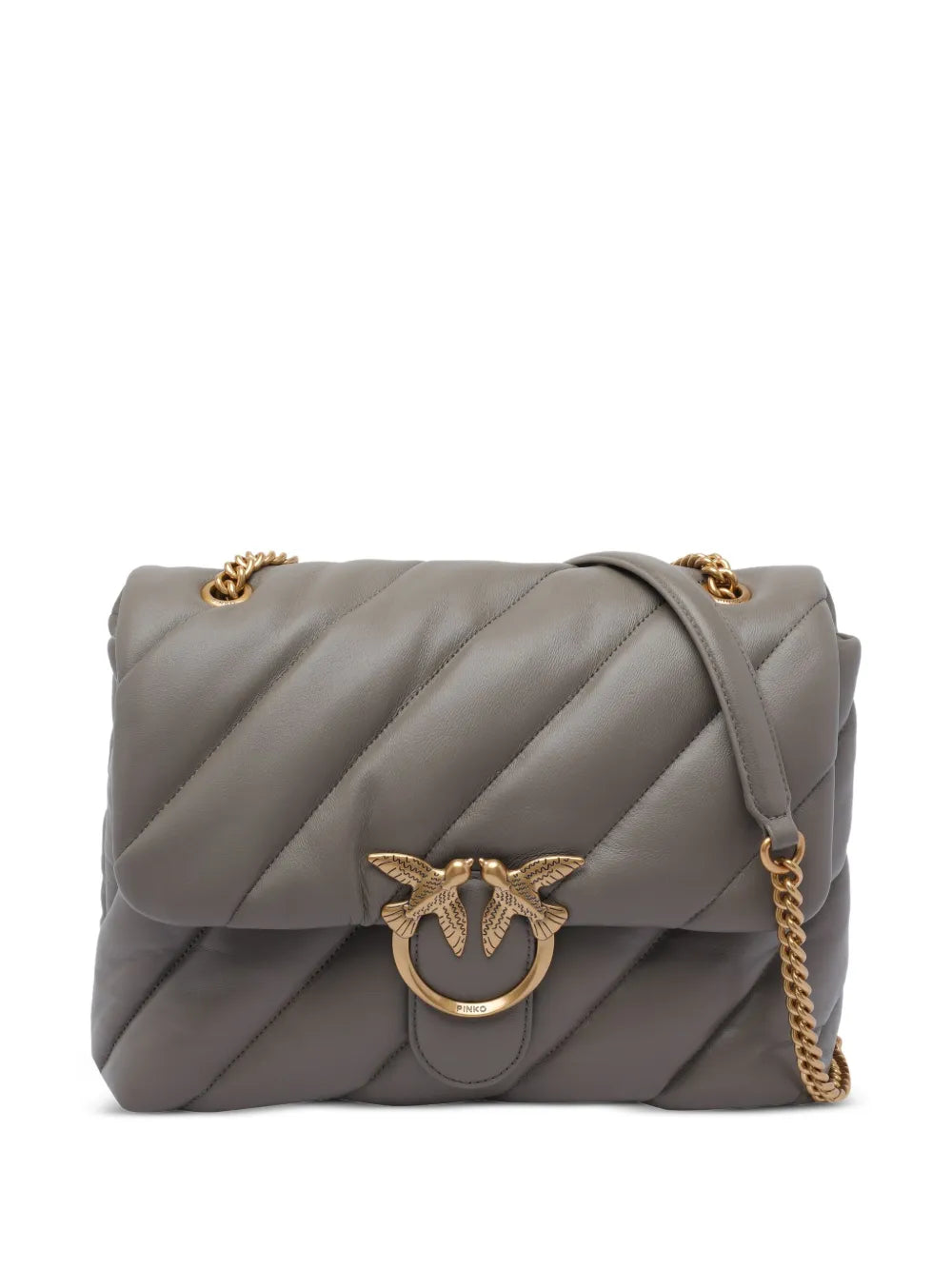 PINKOquilted bird-embellished shoulder bag floriamart.shop