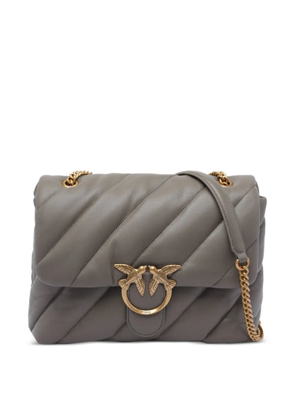 PINKOquilted bird-embellished shoulder bag floriamart.shop