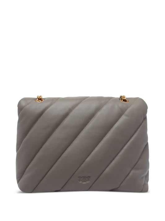 PINKOquilted bird-embellished shoulder bag floriamart.shop
