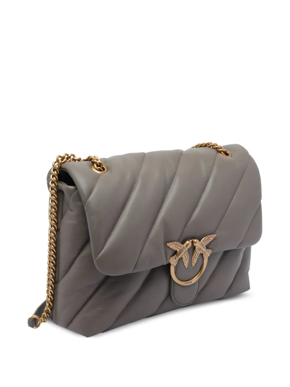 PINKOquilted bird-embellished shoulder bag floriamart.shop