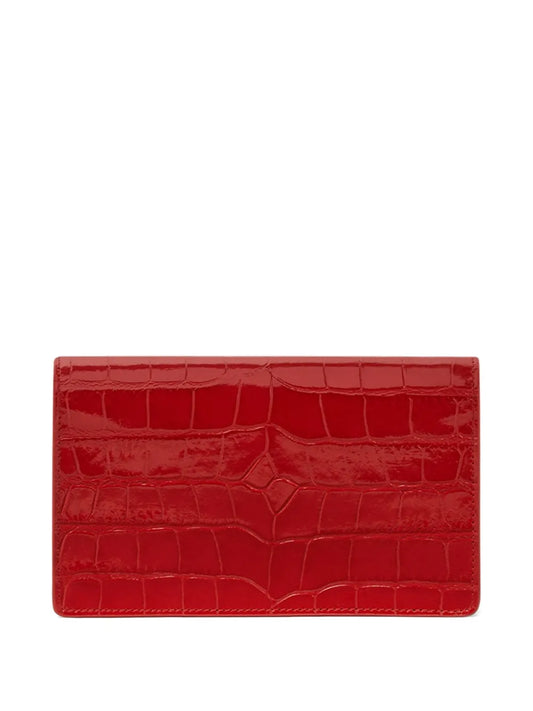 VersaceMedusa Head leather clutch bag