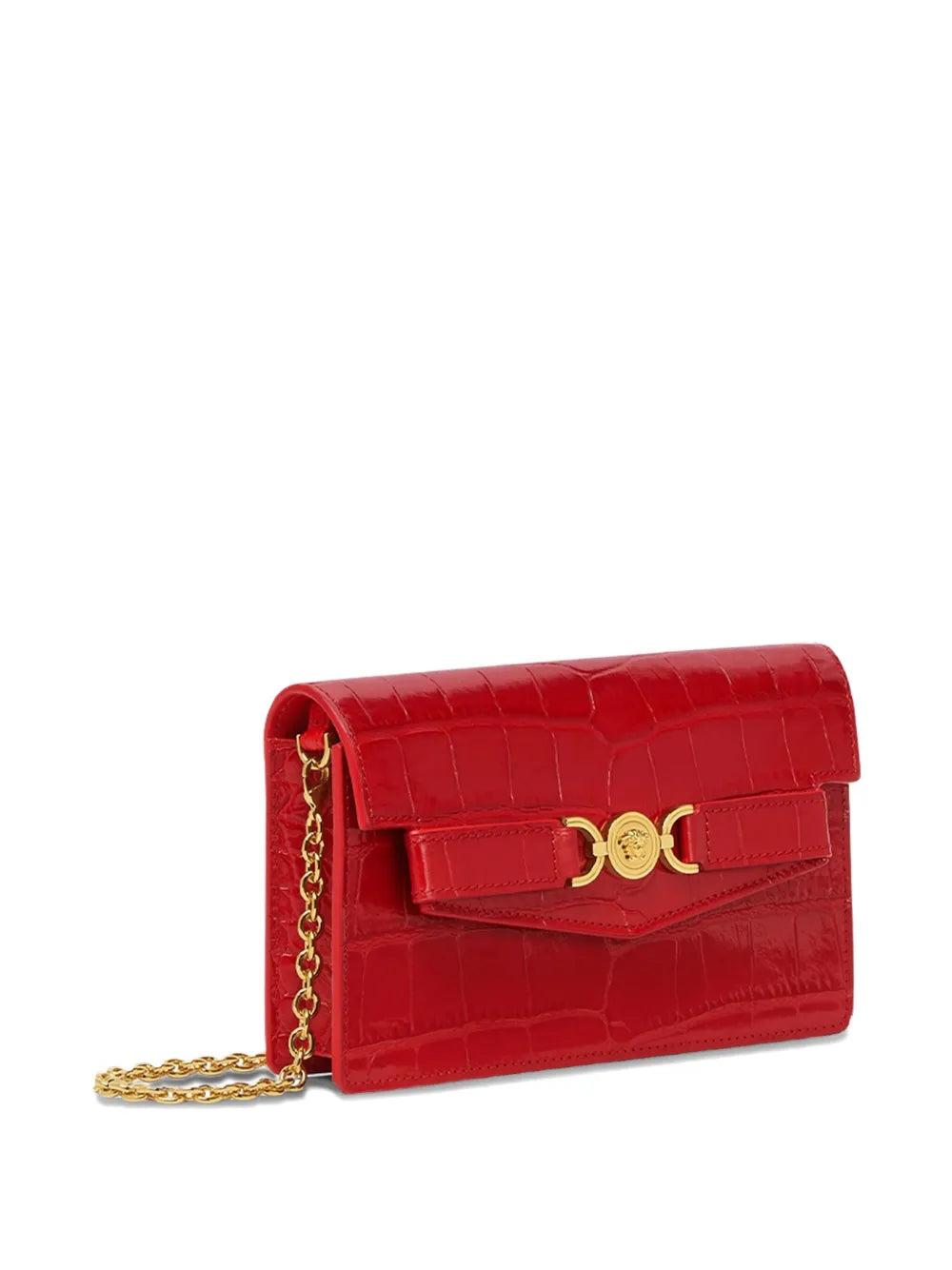 VersaceMedusa Head leather clutch bag