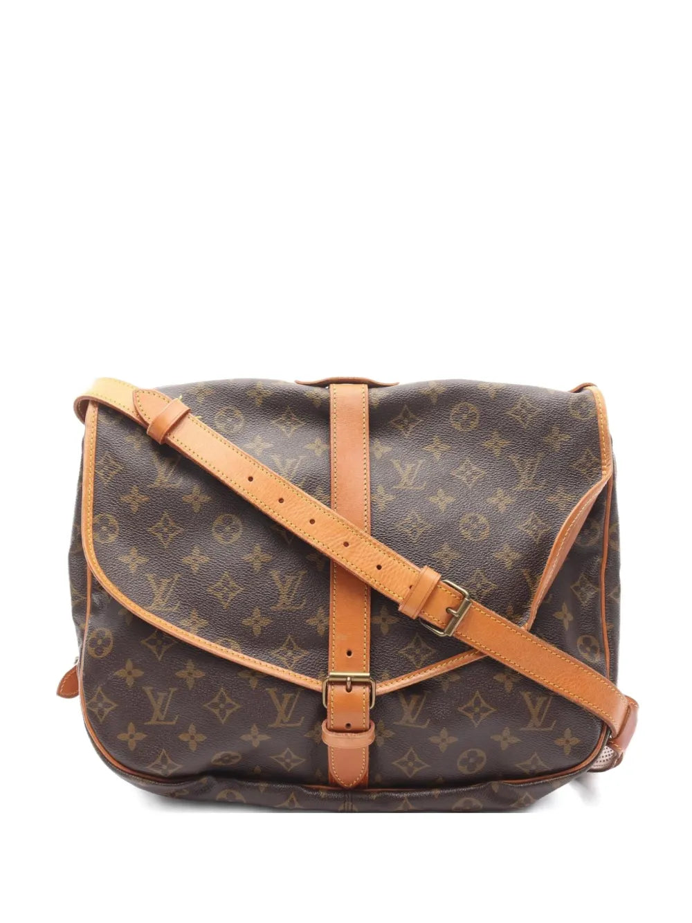 Pre-OwnedLouis Vuitton Pre-Owned1987 Saumur 35 monogram shoulder bag