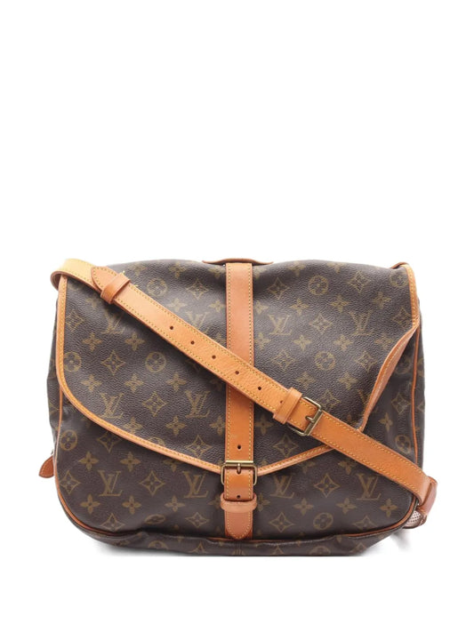 Pre-OwnedLouis Vuitton Pre-Owned1987 Saumur 35 monogram shoulder bag