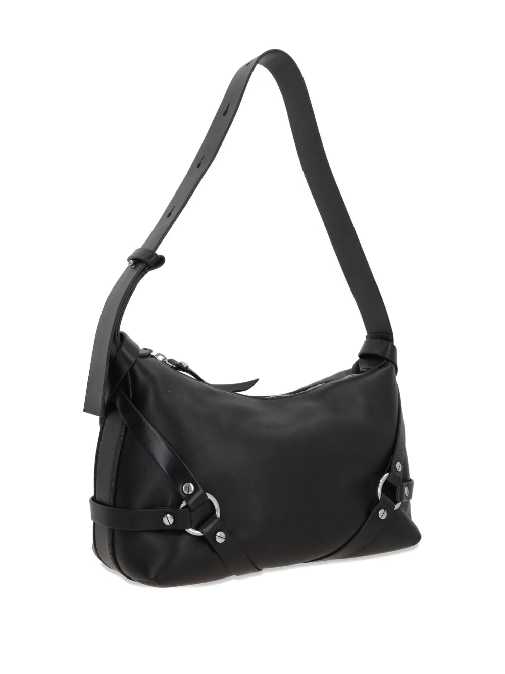 Ann Demeulemeesterharness-detail leather shoulder bag