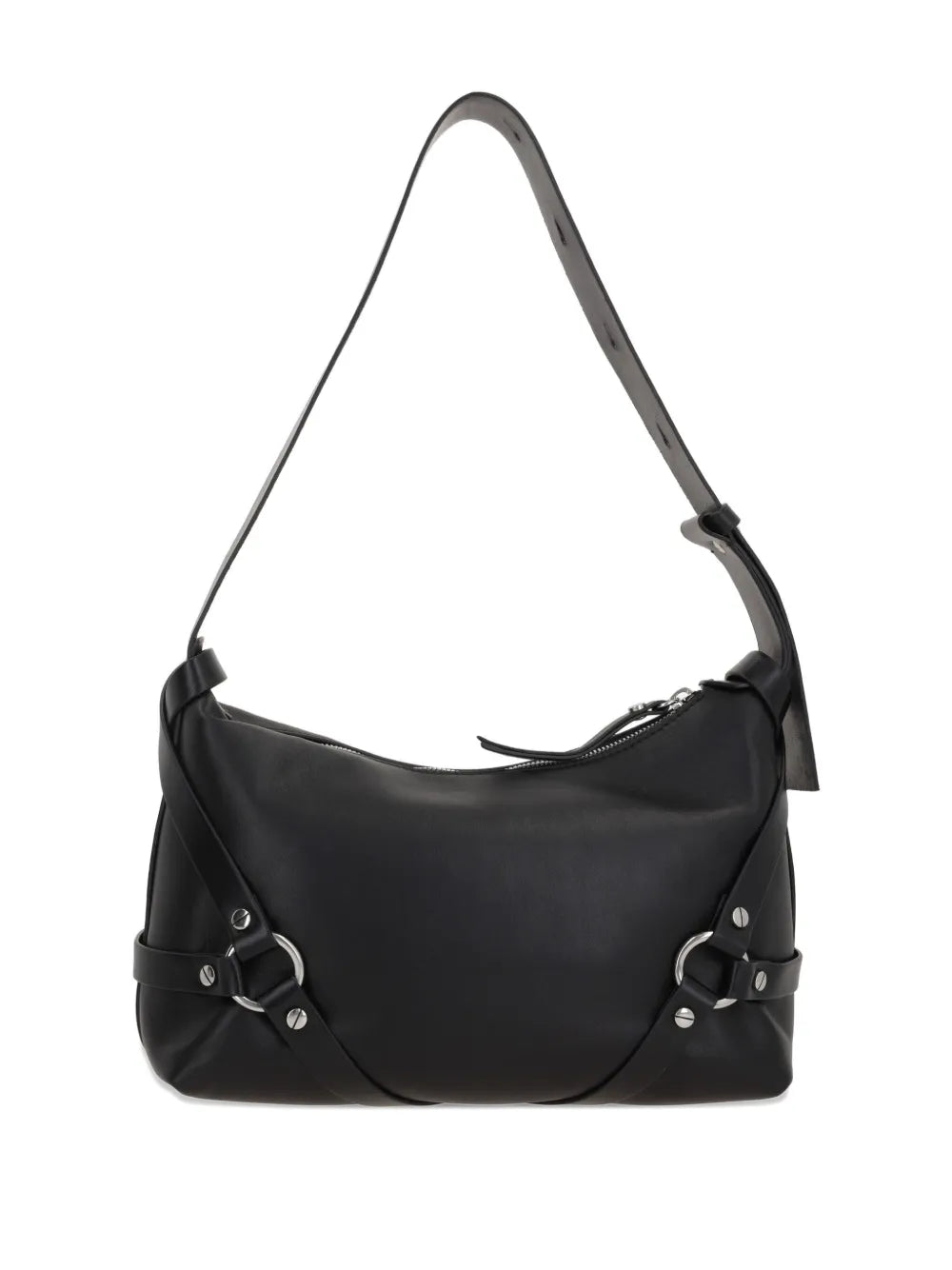 Ann Demeulemeesterharness-detail leather shoulder bag