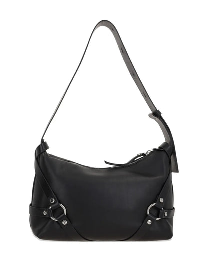 Ann Demeulemeesterharness-detail leather shoulder bag