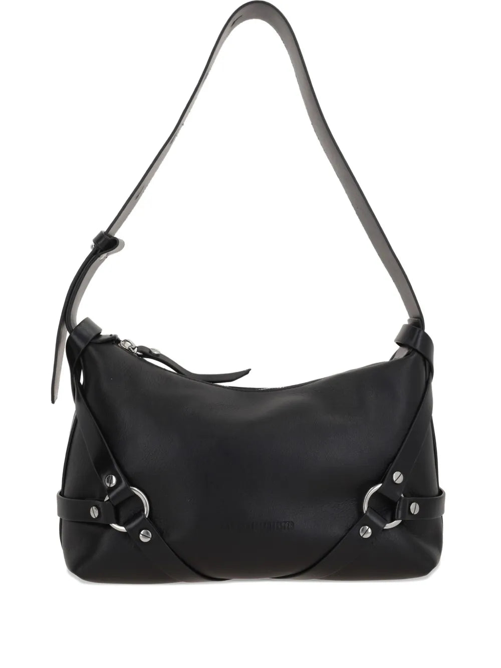 Ann Demeulemeesterharness-detail leather shoulder bag