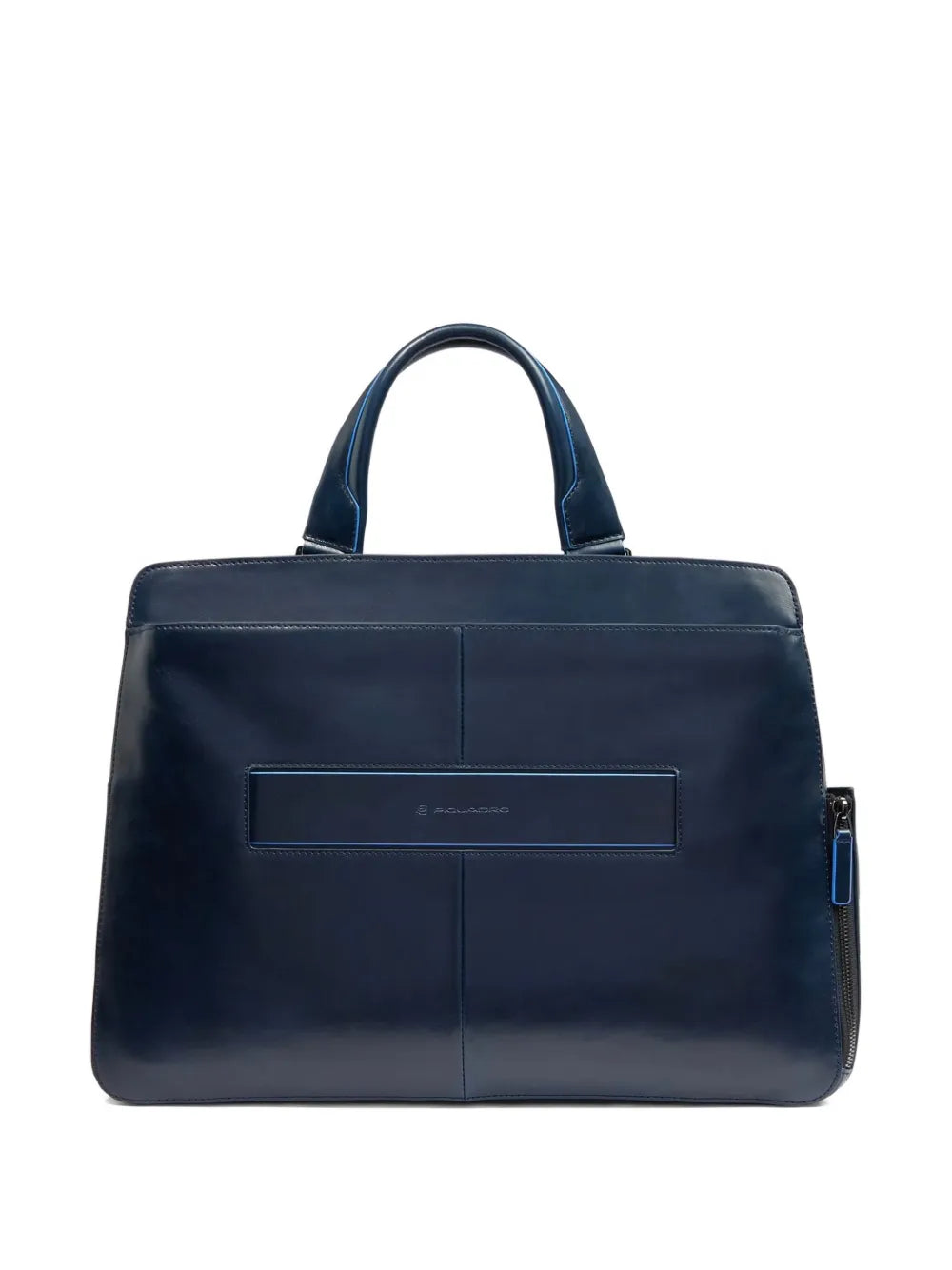 PIQUADROleather top-handle laptop bag