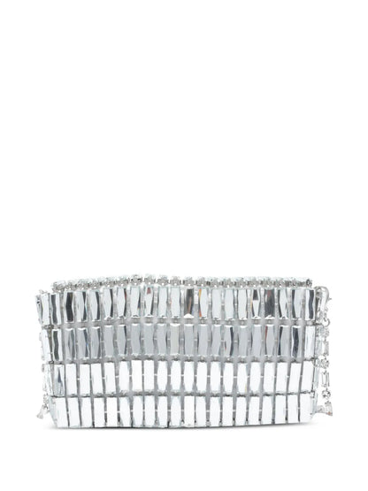 Self-Portraitcrystal-embellished bow shoulder bag