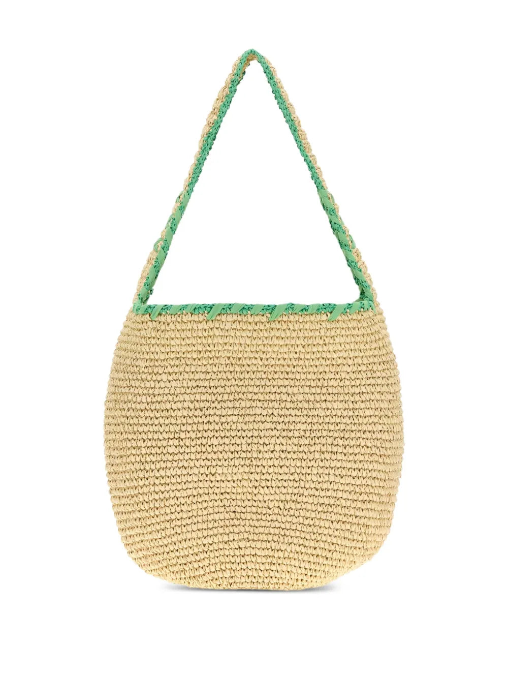Marnilarge logo-embroidered raffia tote bag