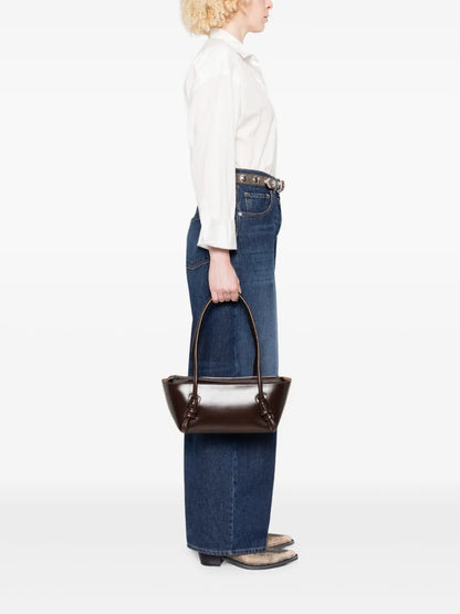 HereuFleca knot-detail leather shoulder bag