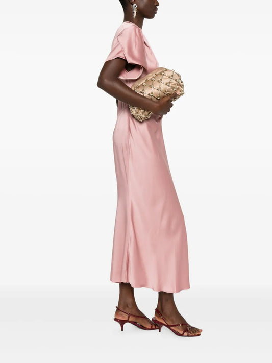 Rosanticabeaded satin clutch
