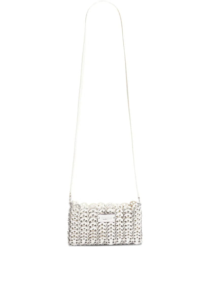 Rabanne1969 metallic-link leather cross body bag