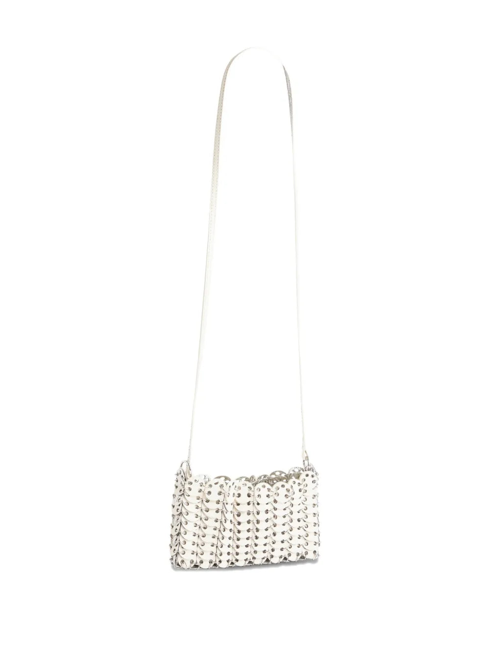 Rabanne1969 metallic-link leather cross body bag