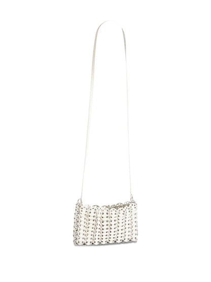Rabanne1969 metallic-link leather cross body bag
