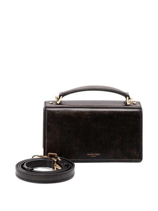 Golden Goosemini Venezia gold-lock tote bag