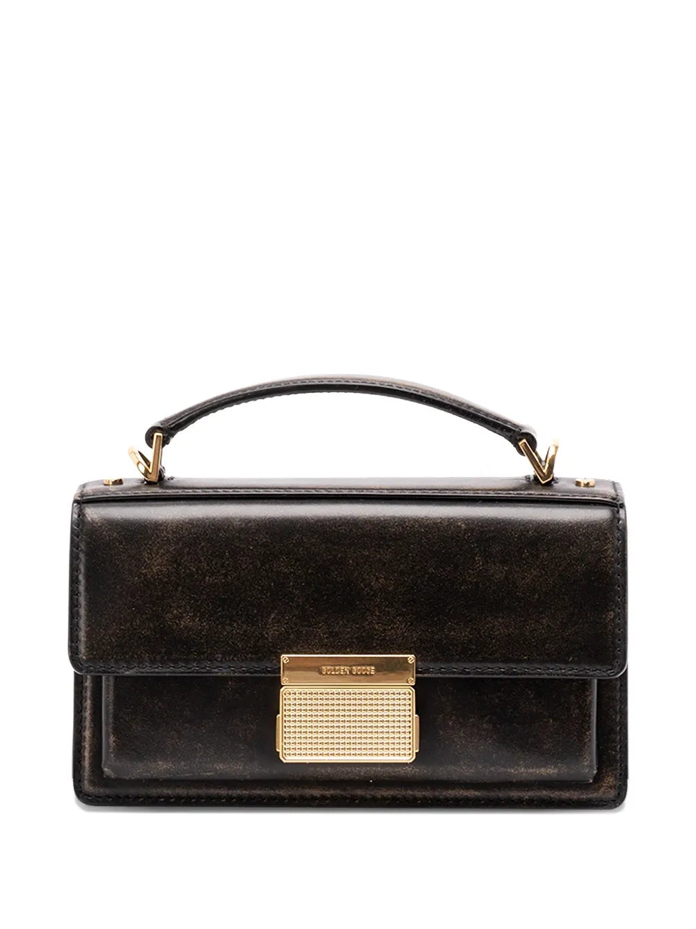 Golden Goosemini Venezia gold-lock tote bag