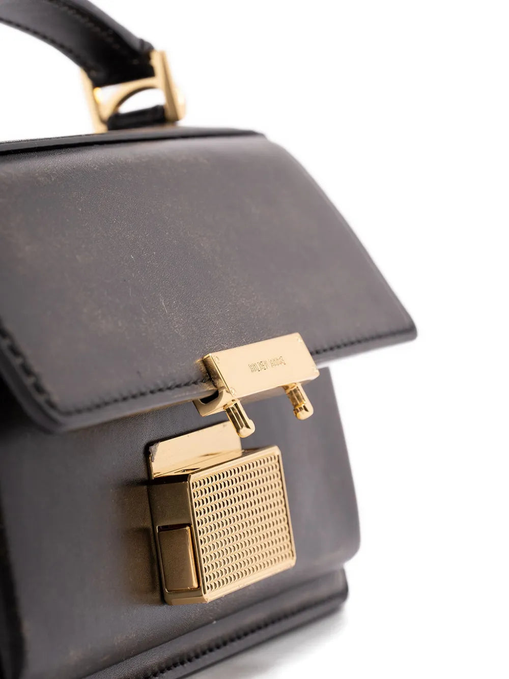 Golden Goosemini Venezia gold-lock tote bag