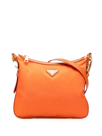 Pre-OwnedPrada Pre-Owned2013-2025 Saffiano Trimmed Tessuto Zip Top crossbody bag floriamart.shop