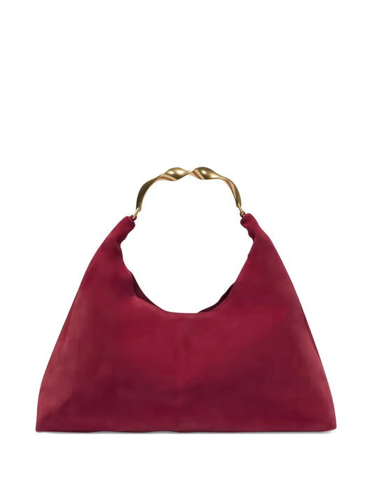 SimkhaiNixi twisted-handle suede shoulder bag