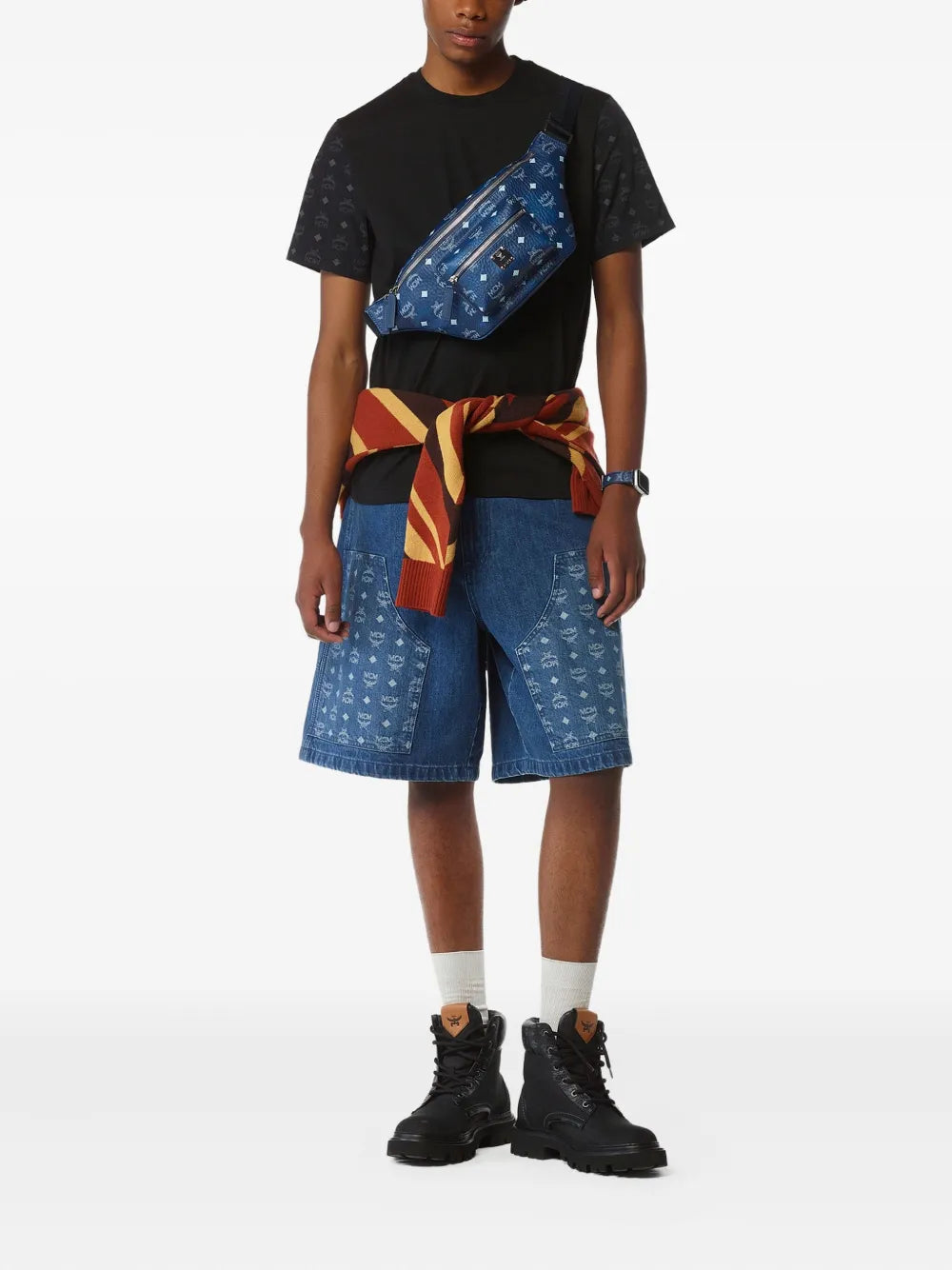 MCMFursten monogram belt bag