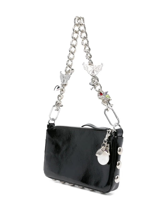 Chopova LowenaFillie floral-needlepoint studded shoulder bag