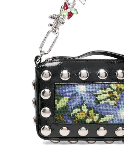 Chopova LowenaFillie floral-needlepoint studded shoulder bag