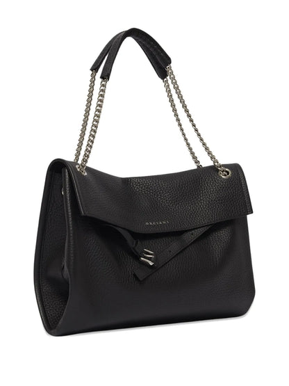 Orcianichain-strap pebble-leather shoulder bag