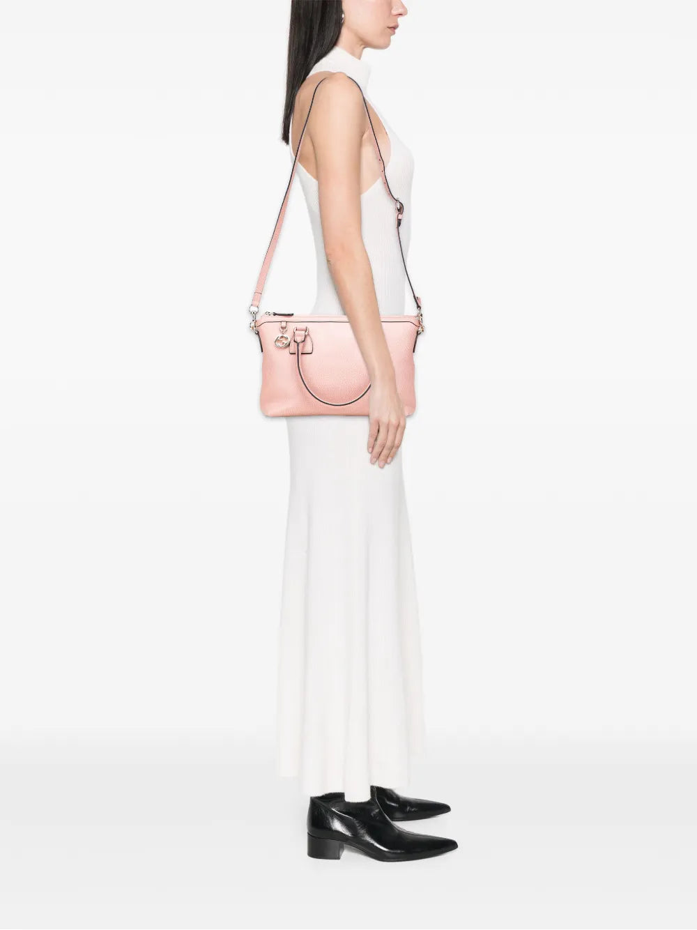 Pre-OwnedGucci Pre-Owned2000-2015 Dollar Calfskin GG Charm satchel