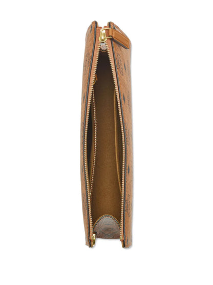 MCMmonogram wristlet clutch bag