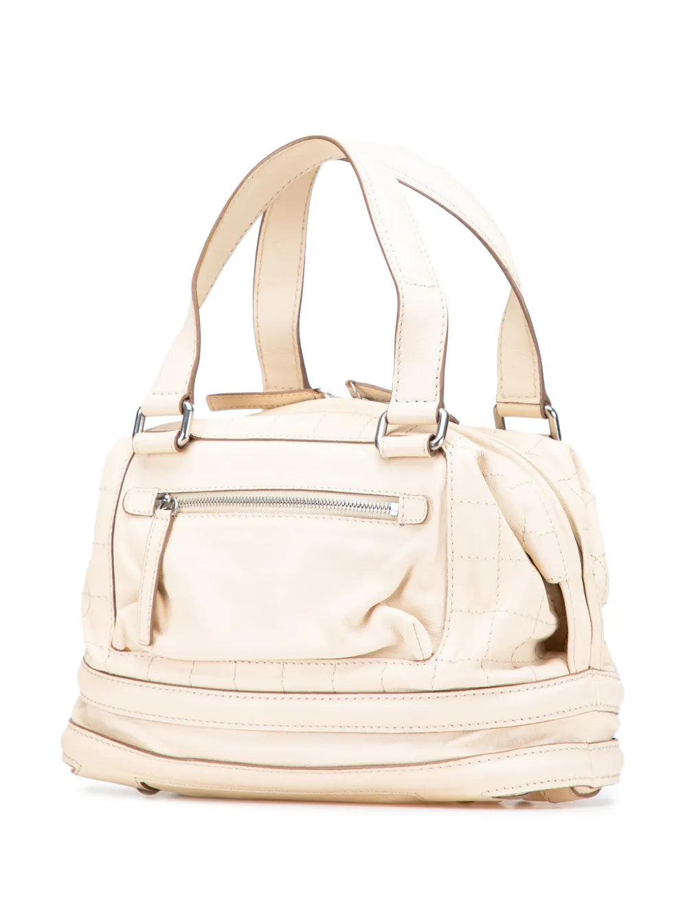 Pre-OwnedCHANEL Pre-Owned2006-2008 Goatskin Square Stitch Essential Bowler handbag