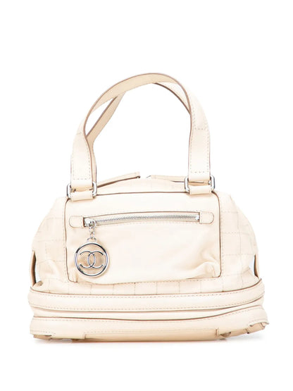 Pre-OwnedCHANEL Pre-Owned2006-2008 Goatskin Square Stitch Essential Bowler handbag