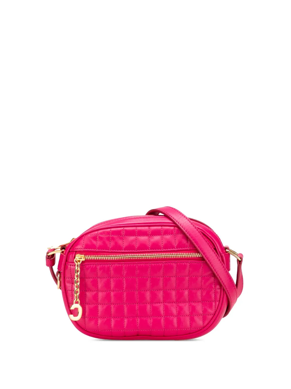Pre-OwnedCeline Pre-Owned2019 Quilted Calfskin C Charm crossbody bag