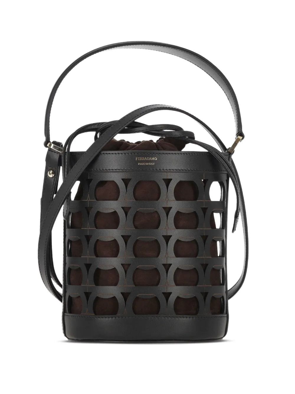 Ferragamocut-out bucket bag