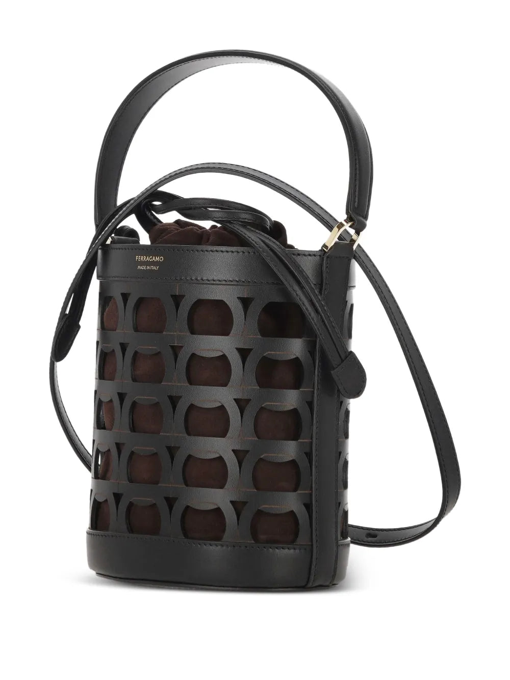 Ferragamocut-out bucket bag
