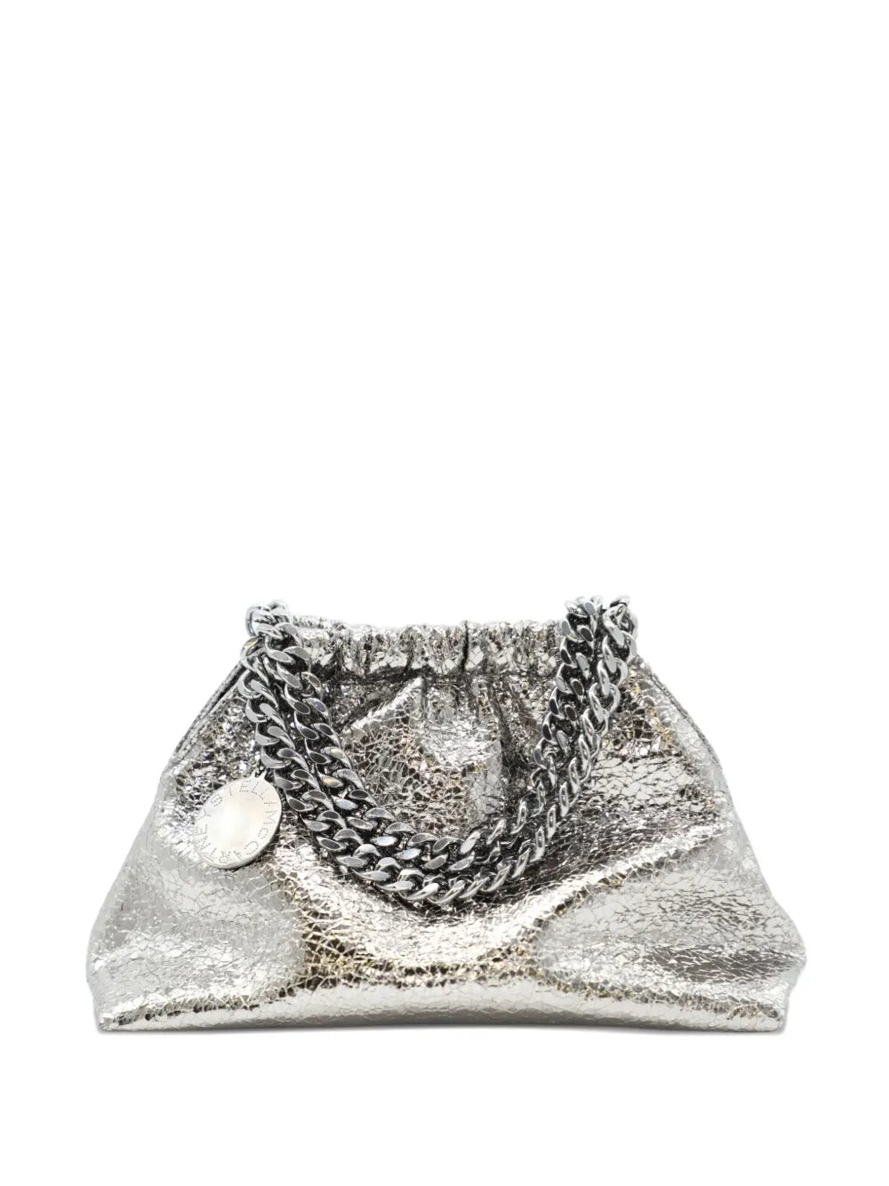 Stella McCartneychain-strap ruched clutch bag