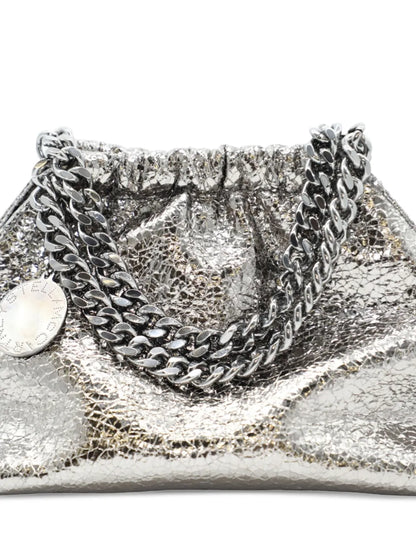 Stella McCartneychain-strap ruched clutch bag