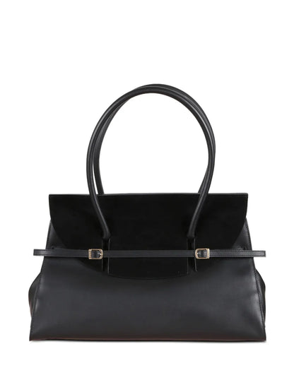 Simkhaisuede strap tote bag