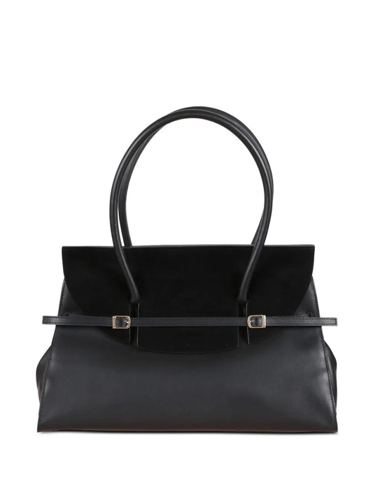 Simkhaisuede strap tote bag