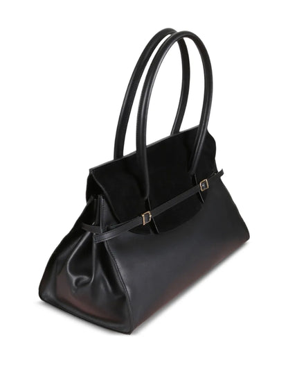 Simkhaisuede strap tote bag