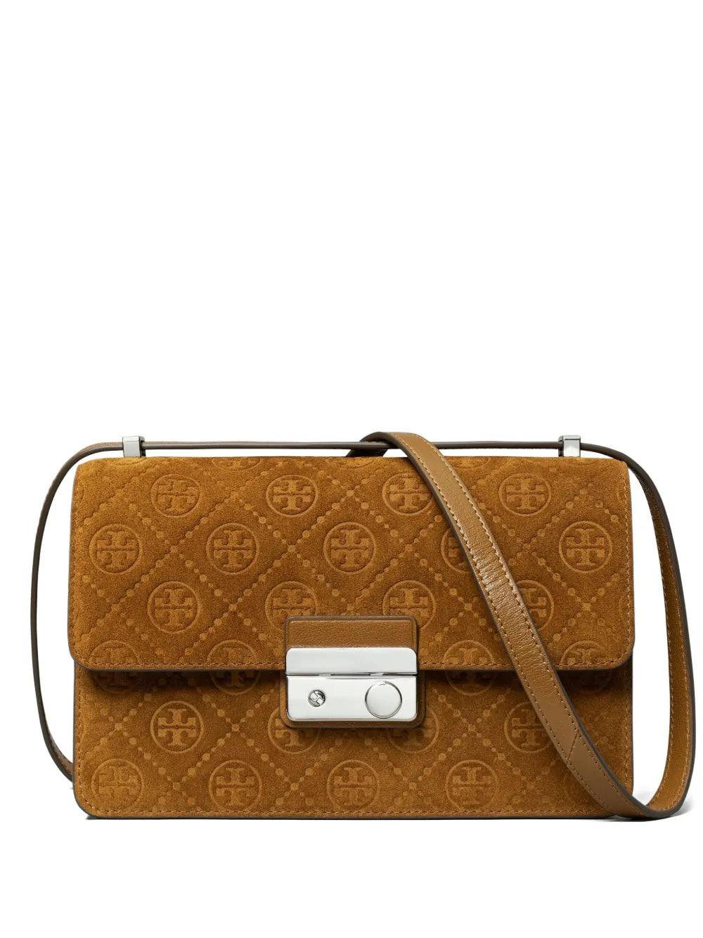 Tory Burchmonogram suede shoulder bag