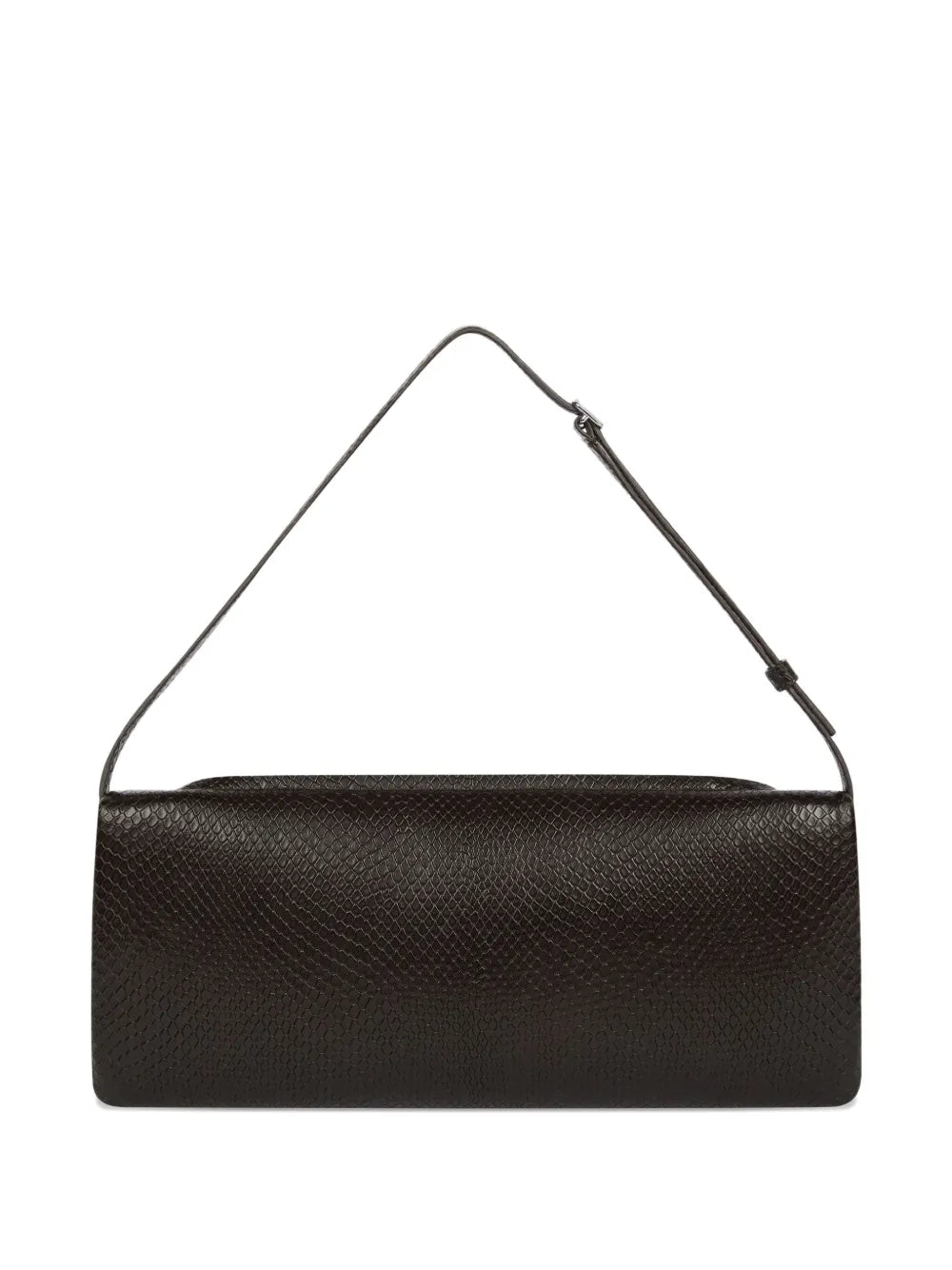 CourresVipper snakeskin-embossed clutch