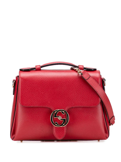 Pre-OwnedGucci Pre-Owned2000-2015 Small Dollar Calf Interlocking G satchel